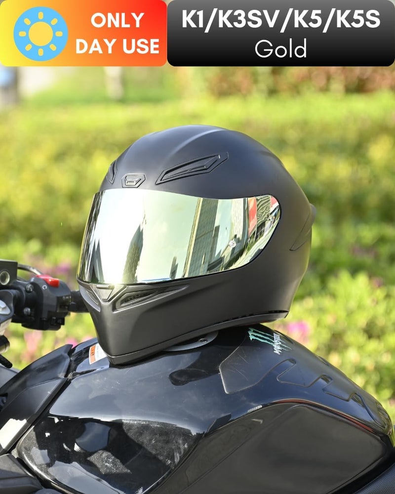 Logto Motorcycle Helmet Visor for K1 K3SV K5 K5-S Visor Helmet Visor Replacement Uv Protection Anti-Scratch, Universal - Image 3